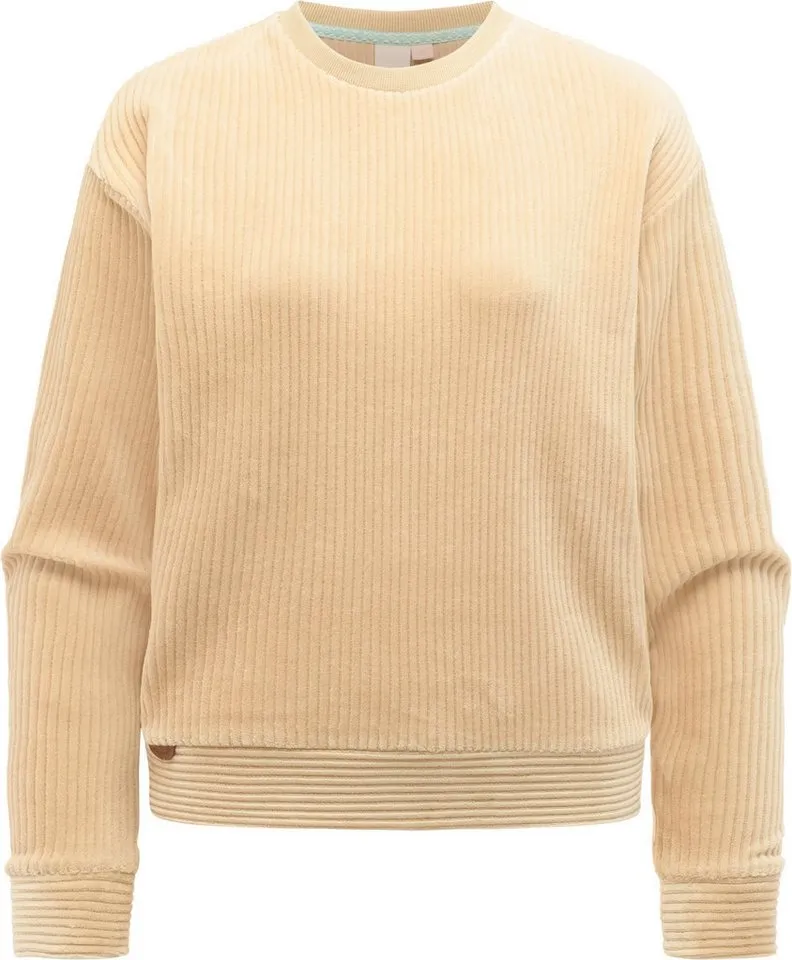 ragwear ragwear Sweatshirt Dellani Cordy Langarm Oberteil in Kord-Optik, Braun, – Produktbild 2 von 4