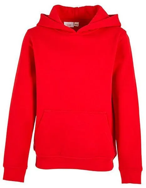 Build Your Brand Build Your Brand Kids´ Organic Hoodie Kapuzenpullover, Rot, – Produktbild 1 von 3