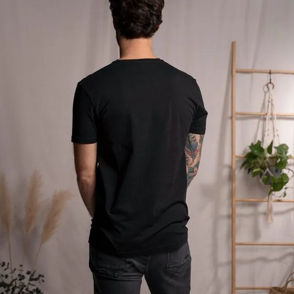 Vresh Clothing Vresh Clothing Vinn - T-Shirt aus Biobaumwolle, Schwarz, – Produktbild 2 von 4