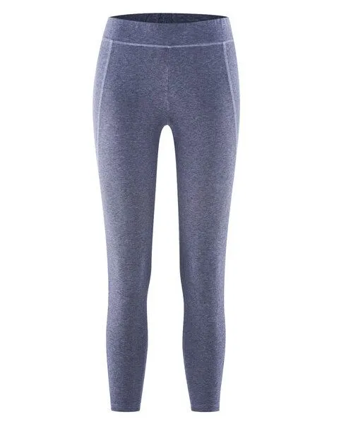 HempAge HempAge Yoga Leggins Jersey Hanf/Biobaumwolle, Lavender (blau), – Produktbild 3 von 4