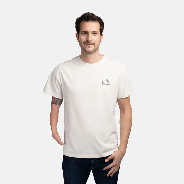 Natural Vibes Natural Vibes T-Shirt Cat Nap Bio GOTS | Bio T-Shirt | Weißes T-Shirt (Naturweiß) | Damen T-Shirt | – Produktbild 4 von 4