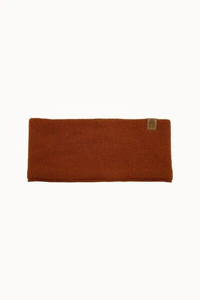 Kopyto Kopyto COYOTE - Plüsch Stirnband aus 100% Merinowolle RWS-zertifiziert Eco, Orange, – Produktbild 2 von 4