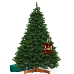 Casaria® Künstlicher Weihnachtsbaum Premium 150cm PE / PVC mit Holzständer FSC® – Produktbild 1 von 1