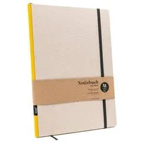 tyyp Skizzenbuch DIN A4 – 100% Recyclingpapier (Blauer Engel) – Klassik ÖKO by tyyp, Gelb, – Produktbild 5 von 5