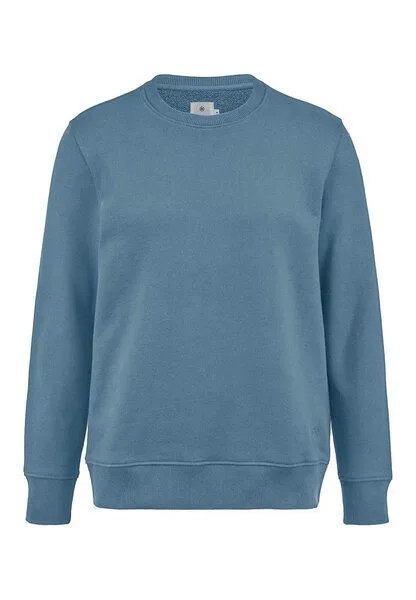 hessnatur hessnatur Sweatshirt Regular BETTERRECYCLING aus reiner Bio-Baumwolle, Kristallblau, – Produktbild 3 von 4