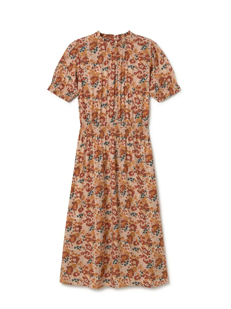 TWOTHIRDS TWOTHIRDS Damen vegan Kleid Grassholm Rosenblüten Mehrfarbig, Rosa, – Produktbild 2 von 2
