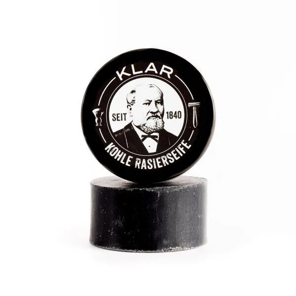 Klar Seifen Klar Seifen Rasierseife Aktivkohle, 110 g, palmölfrei – Produktbild 2 von 3