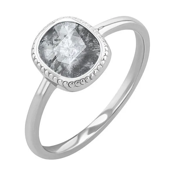 Eppi Eppi Ring mit Salt and Pepper Diamanten Esther, Weiss, – Produktbild 2 von 4
