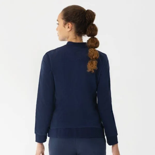 TAO Sportswear TAO Sportswear Taillierte Damen Bio-Baumwolljacke EFFI mit Stehkragen, Blau, – Produktbild 3 von 4