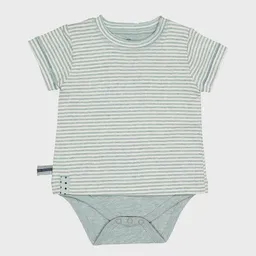 OrganicEra Baby S/S T-shirt Body gestreift 'OrganicEra' aus Bio-Baumwolle – Produktbild 1 von 1