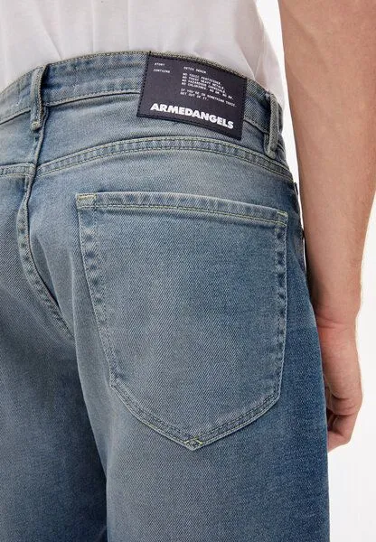 ARMEDANGELS ARMEDANGELS AARVO - Herren Jeans Shorts aus Bio-Baumwoll Mix, Ocean, – Produktbild 3 von 4
