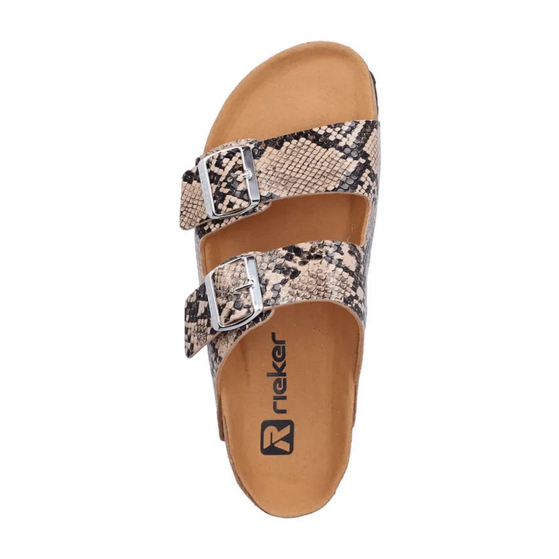 Rieker Rieker TIEFFUSSBETTPANTOLETTE für Damen, braun, Größe 43 EU, Braun, – Produktbild 5 von 7