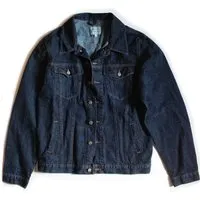 Will s Vegan Store Will's Vegan Store Herren vegan Herren Classic Denim Jacke Dunkelblau – Produktbild 1 von 1