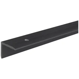 Alberts ALBERTS Treppenkanten-Schutzprofil, Kst., schwarz, LxBxHxS 1000x25x20x2,0mm – Produktbild 1 von 1