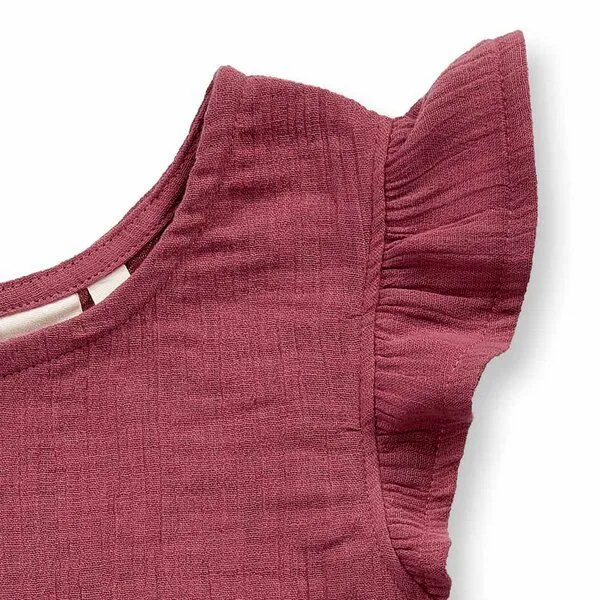 Sense Organics Sense Organics Mädchentop, Modell HOOLIA, Rosenbraun, – Produktbild 2 von 2