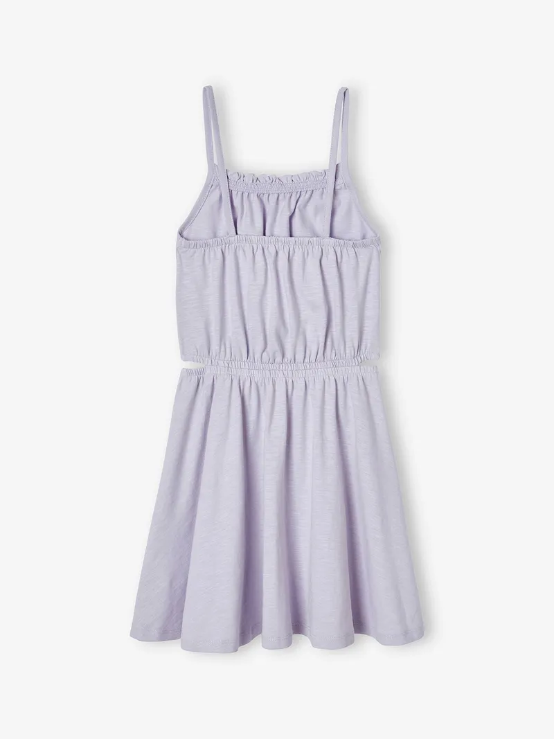 Vertbaudet Mädchen Trägerkleid mit Cut-out an den Seiten lavandel, Lavandel, – Produktbild 2 von 4