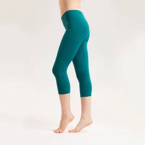 Frija Omina Frija Omina Bio Capri Leggings, 3/4 Leggings dunkel, Smaragd (grün), – Produktbild 1 von 3