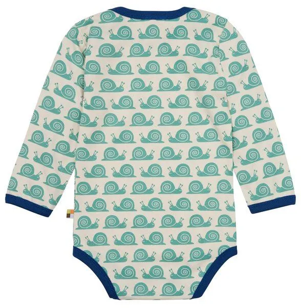 loud + proud loud + proud Babys & Kinder, Body Langarm, GOTS-zertifiziert, Oregano (grün), – Produktbild 1 von 2