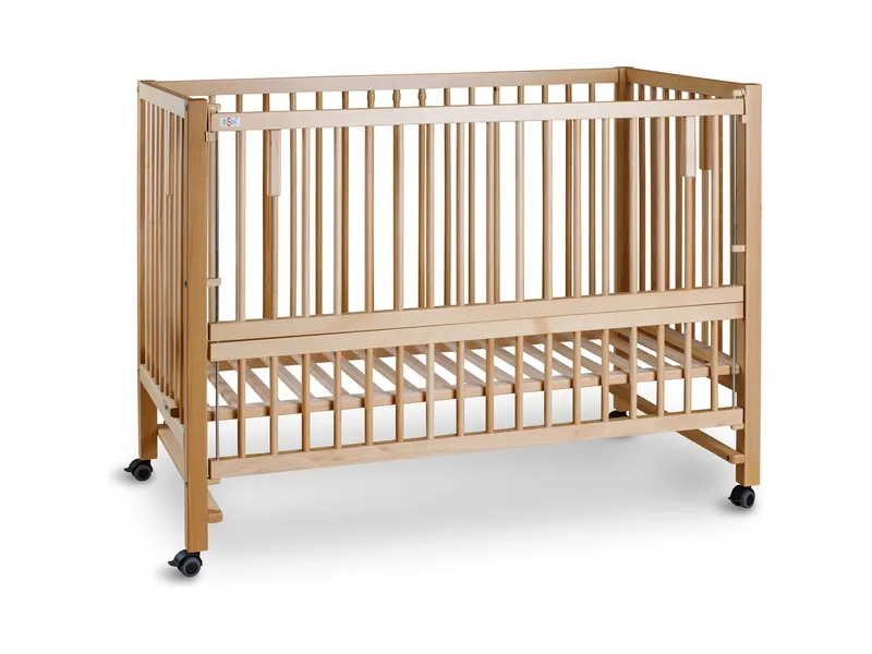tiSsi® Beistell- und Babybett Hajo Buche 120 x 60 cm, natur, Natur, – Produktbild 2 von 2