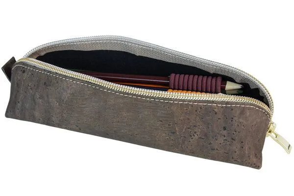 Simaru Simaru Federmäppchen / Stifteetui / Schlampermäppchen MILANO aus Kork, Braun, – Produktbild 2 von 3