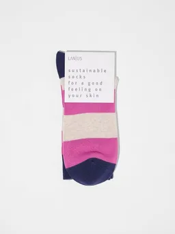 LANIUS LANIUS Socken mit Blockstreifen (GOTS) – Produktbild 1 von 1