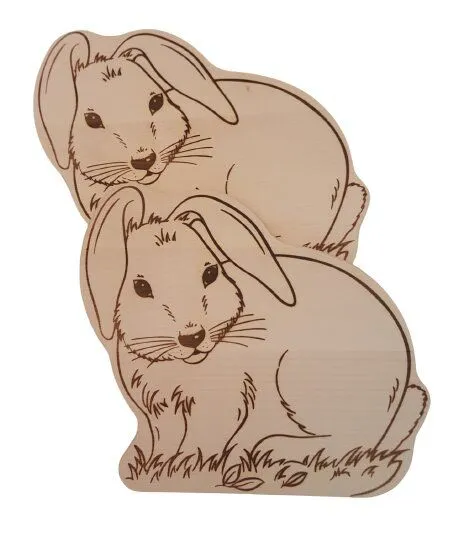 ReineNatur ReineNatur Brettchen Hase - Vesperbrett – Ahorn - Größe: 24x21x1,2 cm – Produktbild 2 von 2
