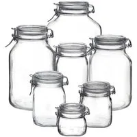 Bormioli Bormioli Fido Einmachglas mit Bügelverschluss 500-5000 ml mit Beschriftungsetikett – Produktbild 1 von 1