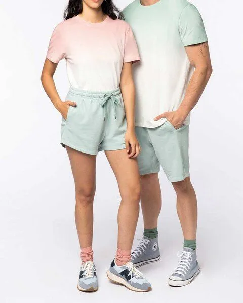 YTWOO YTWOO Nachhaltiges Unisex-Dip-Dye-T-Shirt aus Bio-Baumwolle, Hellgrün, – Produktbild 2 von 4
