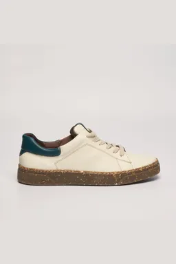 AGAZI AGAZI Herren vegan Sneaker Jacob Beige + Grün – Produktbild 1 von 1