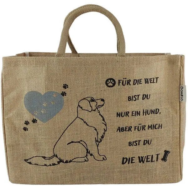 Domelo Domelo große Jute Einkaufskorb, Vegane Einkaufstasche nachhaltige Handtasche/ Shopper – Produktbild 3 von 8
