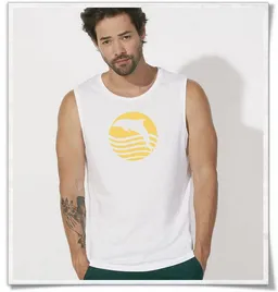 Picopoc Picopoc Sonnenaufgang mit Delfin / Ärmelloses T-Shirt – Produktbild 1 von 1