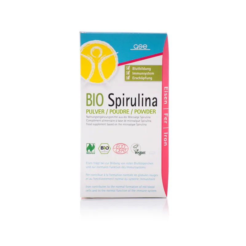 GSE Vertrieb Biologische Nahrungsergänzungs- & Heilmittel Spirulina Bio Naturland Pulver 200 g Pulver – Produktbild 1 von 1