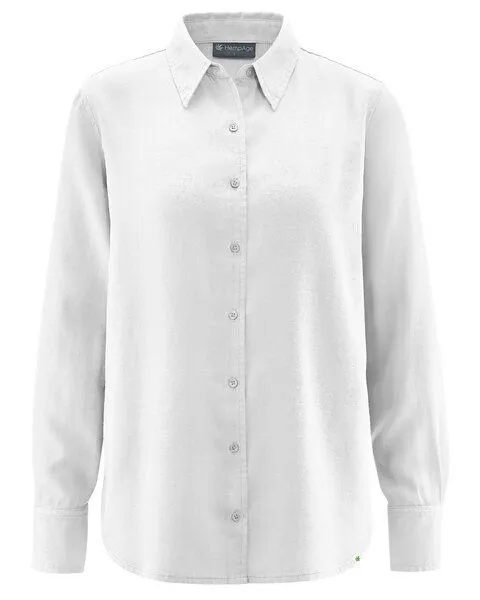 HempAge HempAge Damenbluse Hanf/Biobaumwolle, White (weiss), – Produktbild 4 von 4