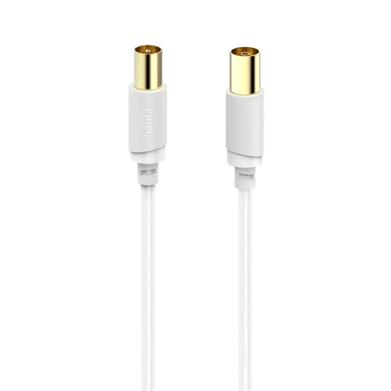 Hama Hama Antennen-Kabel, Koax-Stecker - Koax-Kupplung, vergoldet, 3,0 m, 120 dB – Produktbild 2 von 3