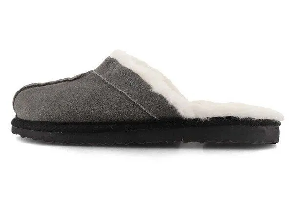 Lammbock Lammbock Lammfell Pantoffeln Woolson Hausschuhe in Komfortweite, Grau, – Produktbild 4 von 4