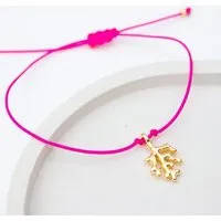 Bow & Hummingbird Bow & Hummingbird Armband auf Karte - Koralle - Ein kleiner Gruß vom Meer – Produktbild 1 von 1
