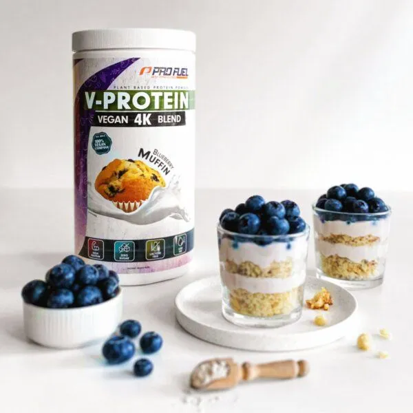 ProFuel ProFuel Veganes Proteinpulver 1kg - Blueberry Muffin – Produktbild 2 von 2