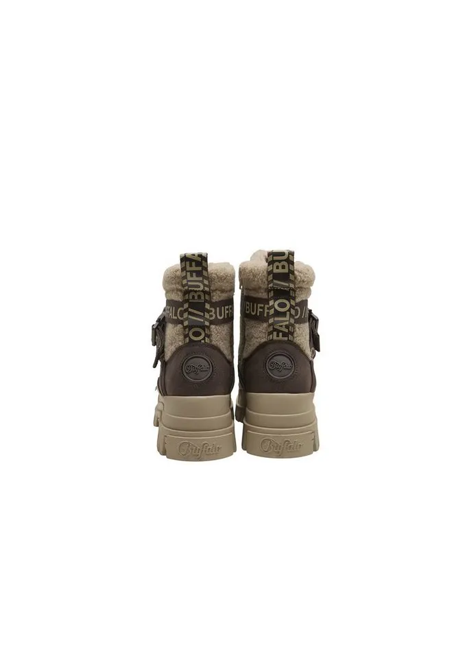 Buffalo Buffalo Aspha Com1 Warm Vegan Nappa/Fake Fur Stiefel, Beige, – Produktbild 2 von 5