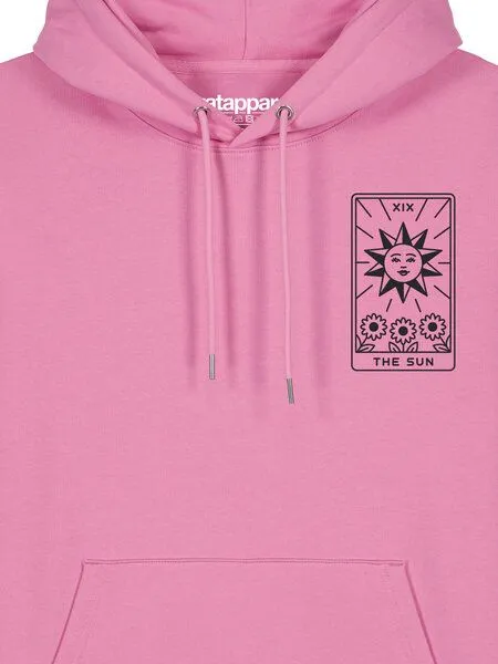 watapparel watapparel Hoodie Unisex Tarot The Sun, Bubble pink, – Produktbild 3 von 3