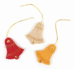 El Puente El Puente Deko-Anhänger "Glocken", 3er-Set | Fair Trade & Handmade aus Bangladesch – Produktbild 1 von 1