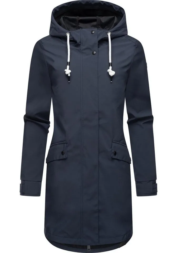 ragwear ragwear Softshellmantel Tinsley Shell wasser- und winddichte Damen Softshelljacke, Blau, – Produktbild 1 von 4