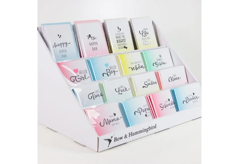 Bow & Hummingbird Bow & Hummingbird Mini-Grußkarte Beste Schwester – Produktbild 5 von 5