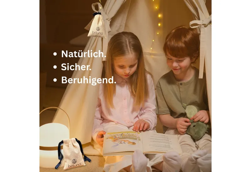 belund. Raumduft BIO-Baumwolle Lavendelsäckchen der Provence mit Zedernholz & Minze (5x Säckchen, Lavendelmischung mit Minze & Zedernholz), Lavendel, Kleidermotten, Duftsäckchen, Zedernholz, Beige, – Produktbild 4 von 5