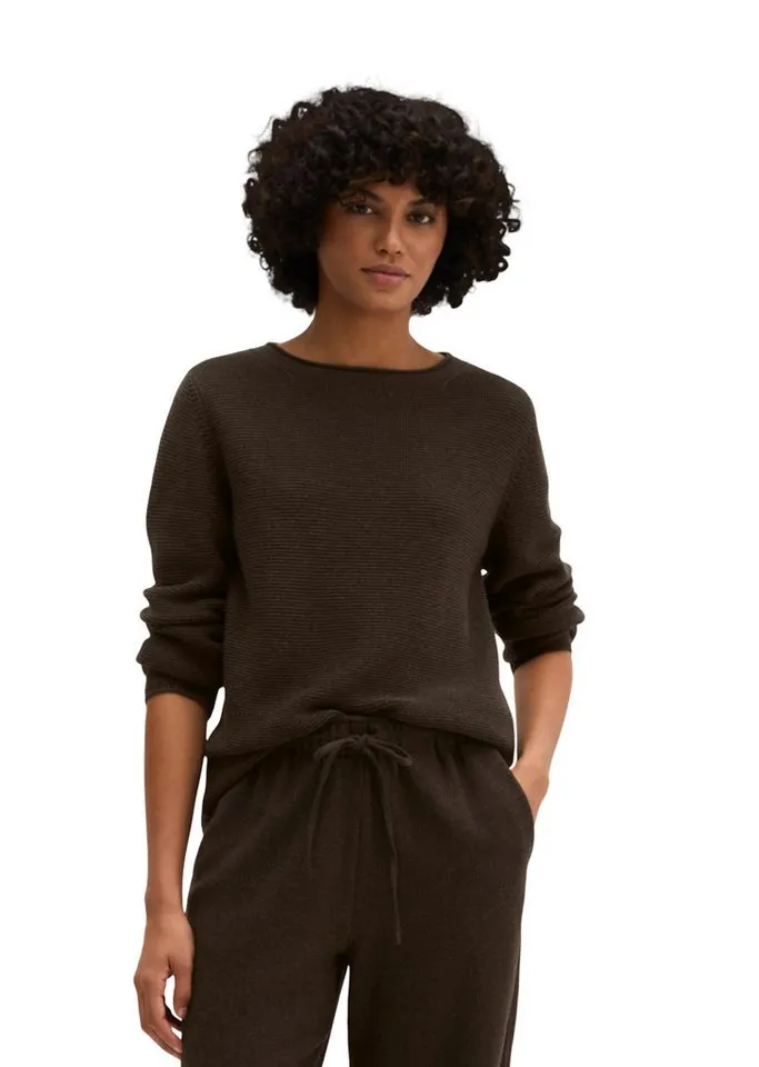 Marc O'Polo Marc O'Polo Strickpullover regular aus Organic Cotton, Braun, – Produktbild 1 von 5