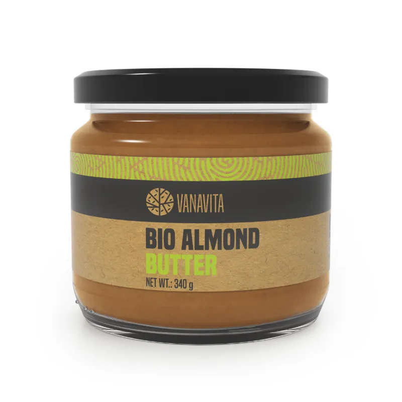 GymBeam Bio VanaVita BIO Mandelbutter 340 g – Produktbild 1 von 1