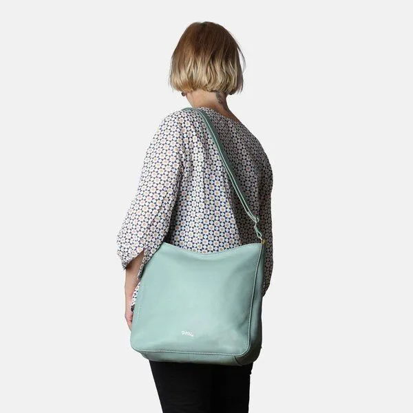 Vargu Vargu Leder-Umhängetasche Lunua 1, Mint green, – Produktbild 2 von 4
