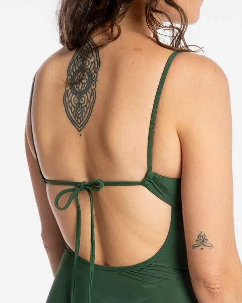 MATONA Matona Badeanzug | V-Neck Bathing Suit | aus Econyl, Basil, – Produktbild 3 von 4