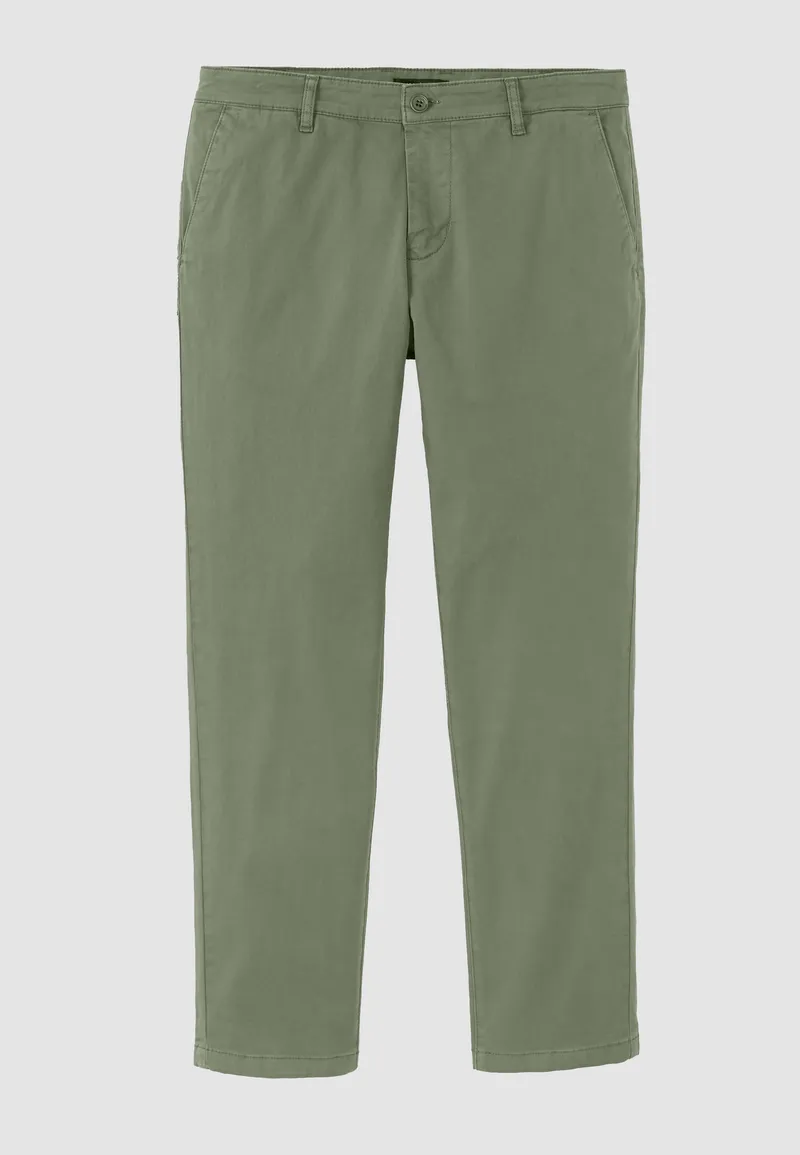 recolution Recolution Herren vegan Chinos Kelp Dunkel-Olive, Olivgrün, – Produktbild 1 von 2