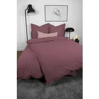 jilda tex jilda-tex Bettwäsche 100% Bio-Baumwolle 135x200cm / 155x220cm 200x200cm, Mauve, – Produktbild 1 von 1
