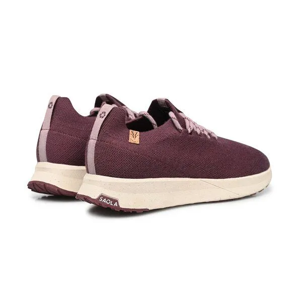 SAOLA SAOLA Sneaker Frauen aus Merinowolle - Tsavo Women 2.0 Wool, Wine, – Produktbild 3 von 4